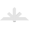 Ekena Millwork Kennewick Architectural Grade PVC Gable Bracket, 60"W x 27 1/2"H x 6"D x 6"F, 11/12 Pitch GBP060X28X0606KEN00 - alternate 2